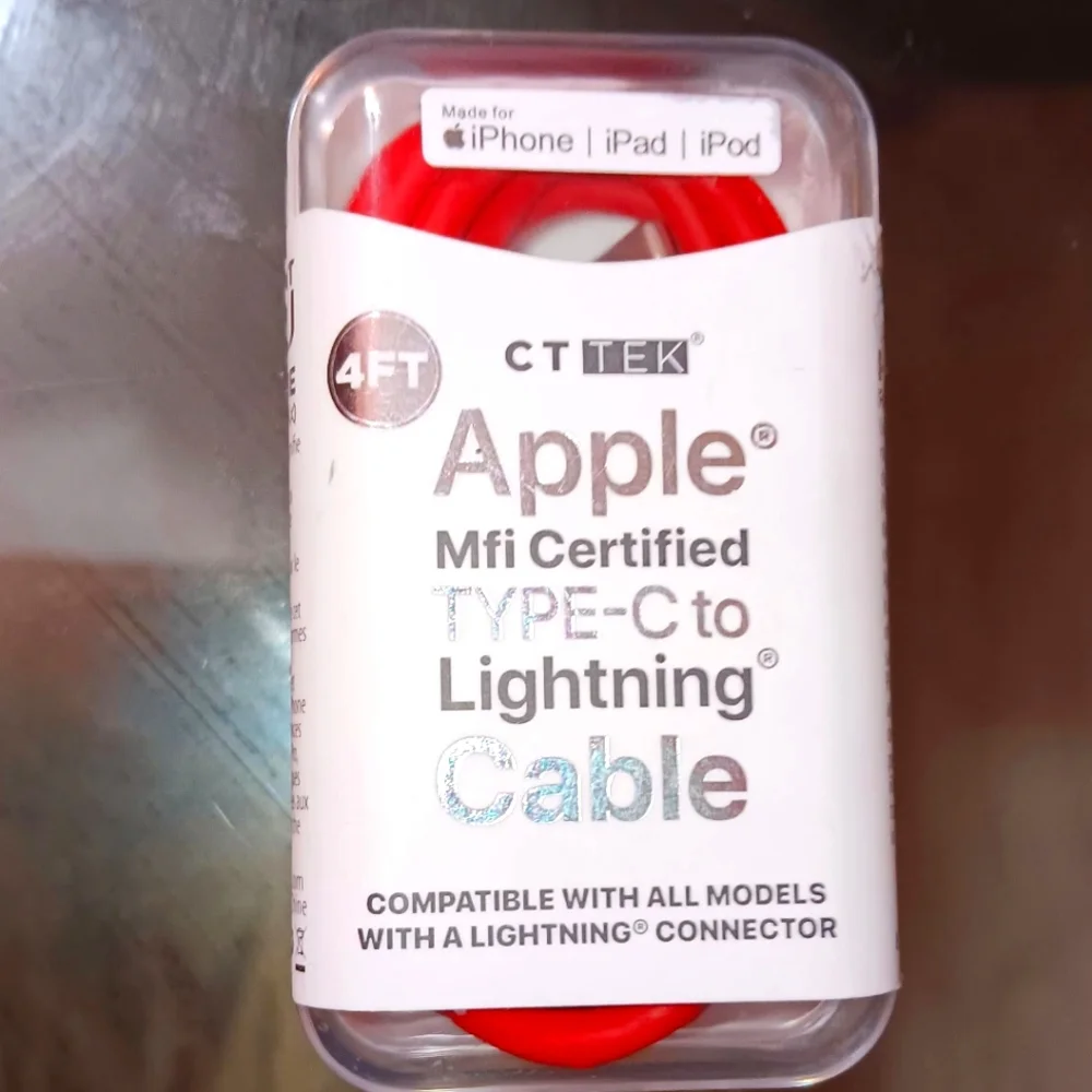4 ft Apple type-c to lightening cable